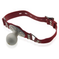 Red Fashion Leather Soft Ball Gag Bdsm Bondage Jouet sexuel Sexe Sexe Sexuel